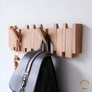 Natural Wood Wall-Mounted Hanger