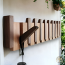 Natural Wood Wall-Mounted Hanger