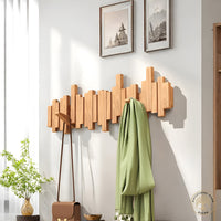 Irregular Natural Wood Wall-Mounted Hanger