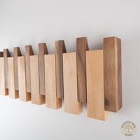 Natural Wood Wall-Mounted Hanger