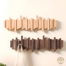 Irregular Natural Wood Wall-Mounted Hanger