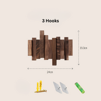 Irregular Natural Wood Wall-Mounted Hanger