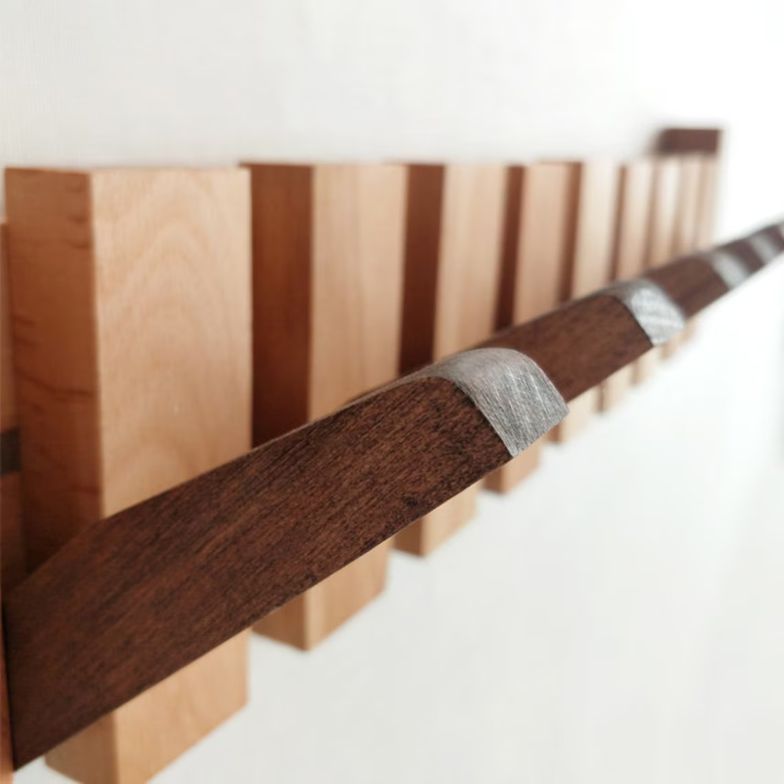 Natural Wood Wall-Mounted Hanger