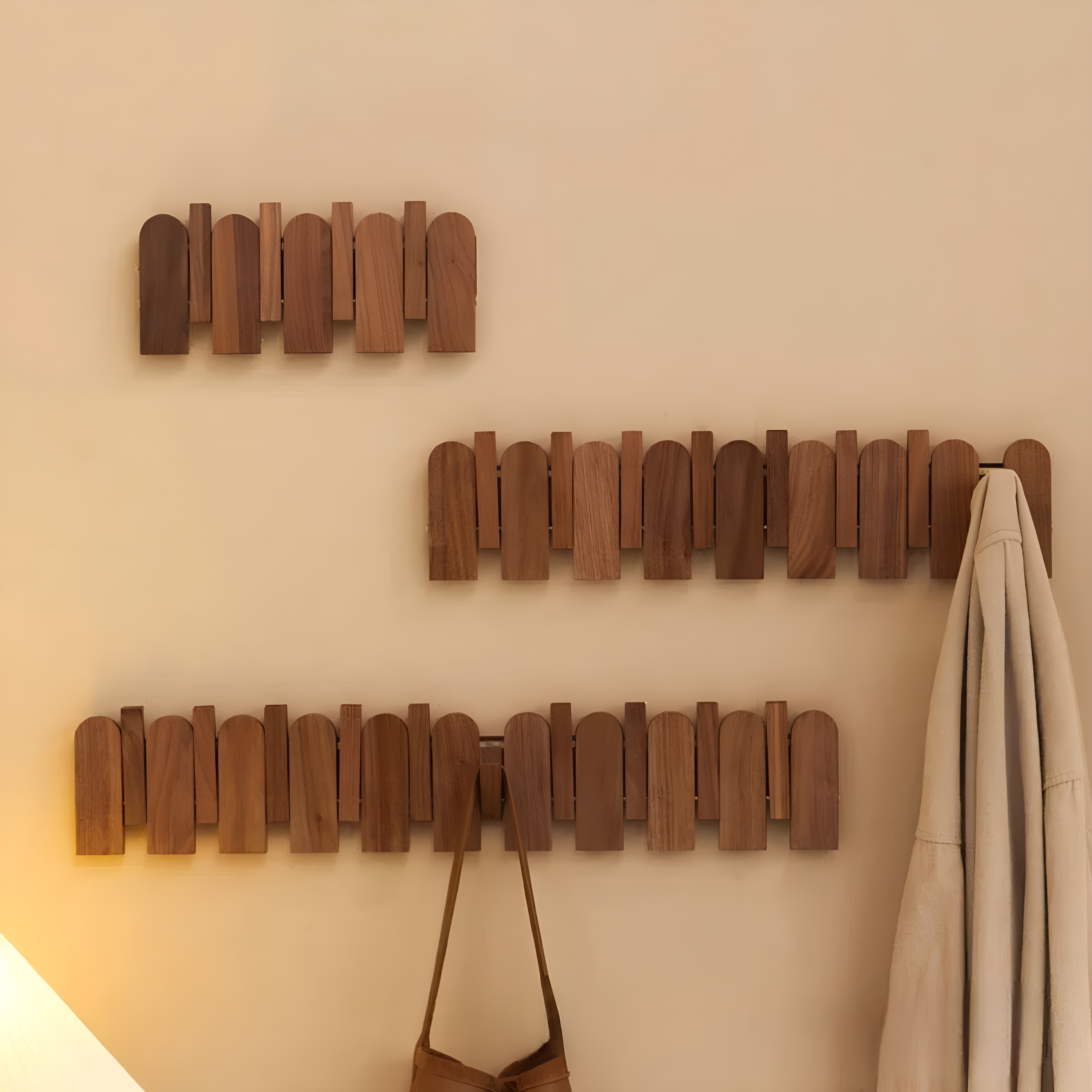 EverWood Vintage Wood Wall-Mounted Hanger