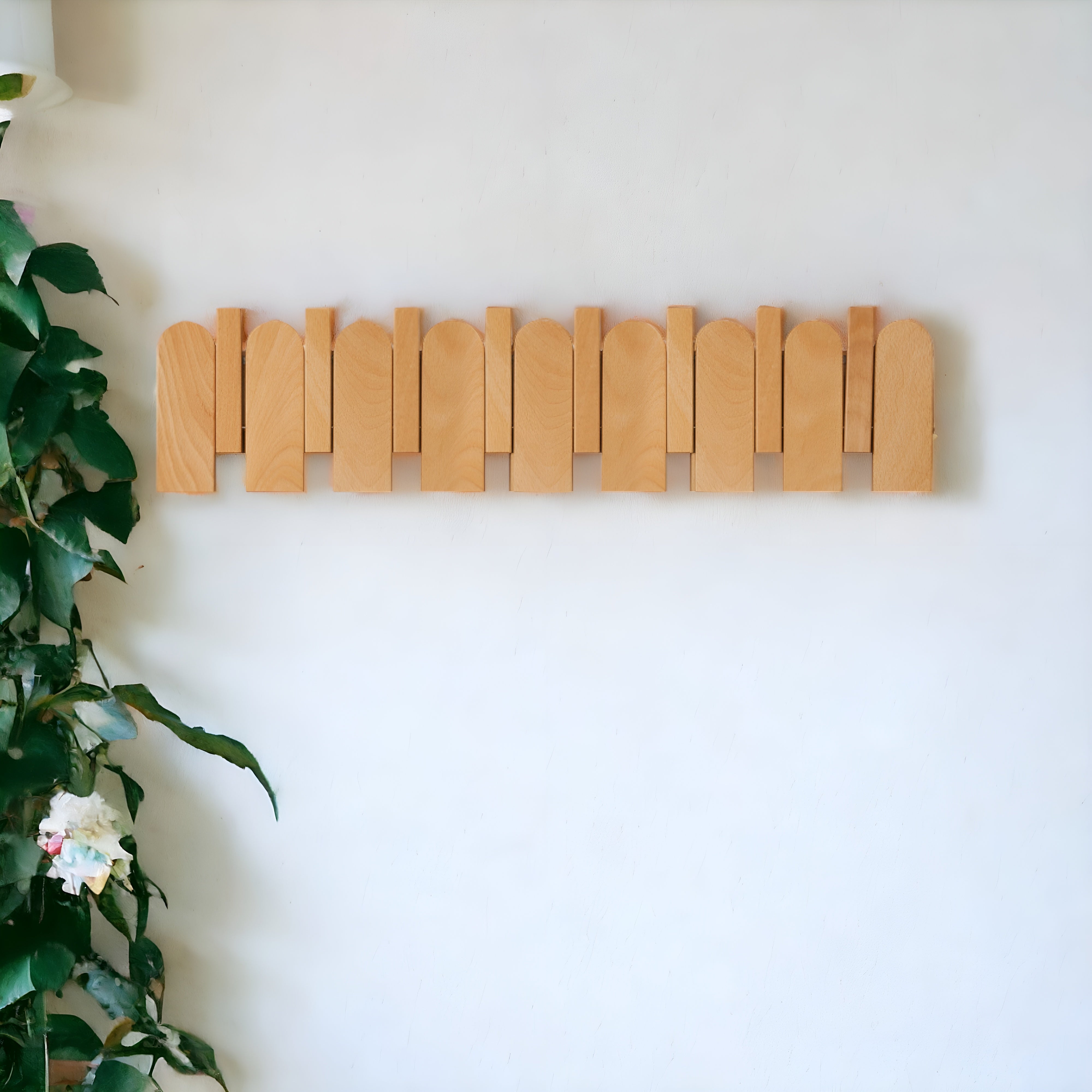 EverWood Vintage Wood Wall-Mounted Hanger